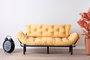 Atelier Del Sofa Nitta Triple - Sofá cama de 3 plazas, Mostaza